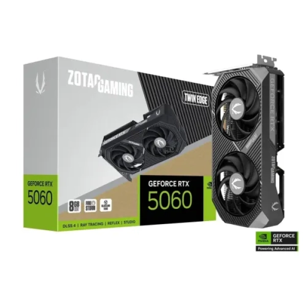 ZOTAC GeForce RTX 5060 Twin Edge 8GB GDDR7 550W Graphics Card